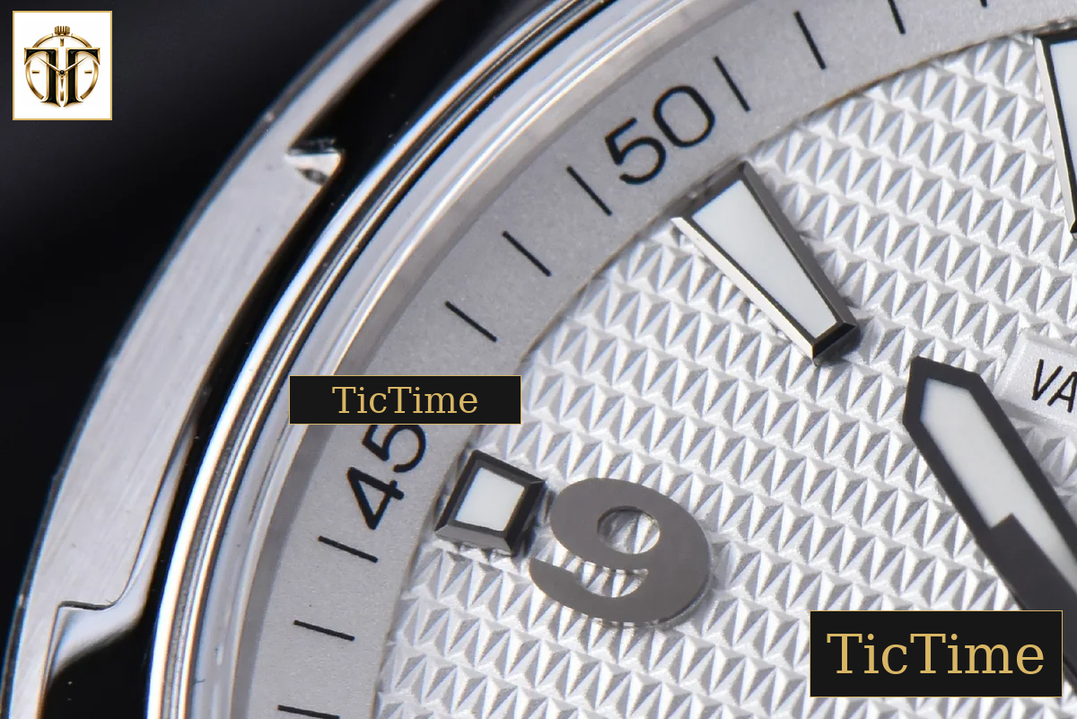 Overseas 47040 42mm MKF White Textured Dial Leather Strap 9015 — foto 20