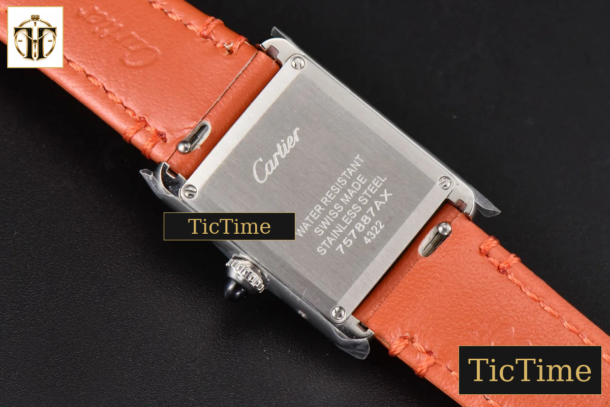 Tank Must Small 29.5×22mm K11F White Dial Orange Smooth Strap Quartz — foto 14