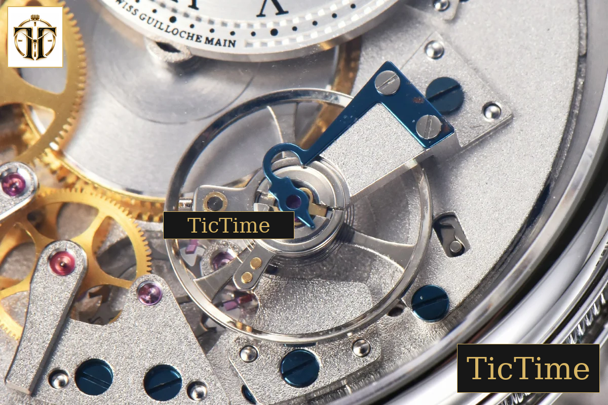 Tradition 7057BB 40mm ZF Silver Dial White Subdial Blue Leather Strap A505 — foto 6