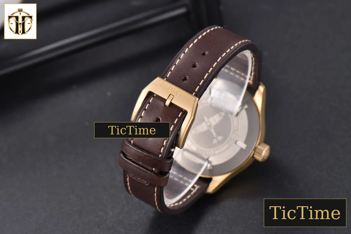 Pilot UTC Spitfire “MJ271” 41mm ZF Bronze Green Dial Brown Leather Strap A2836 — foto 28