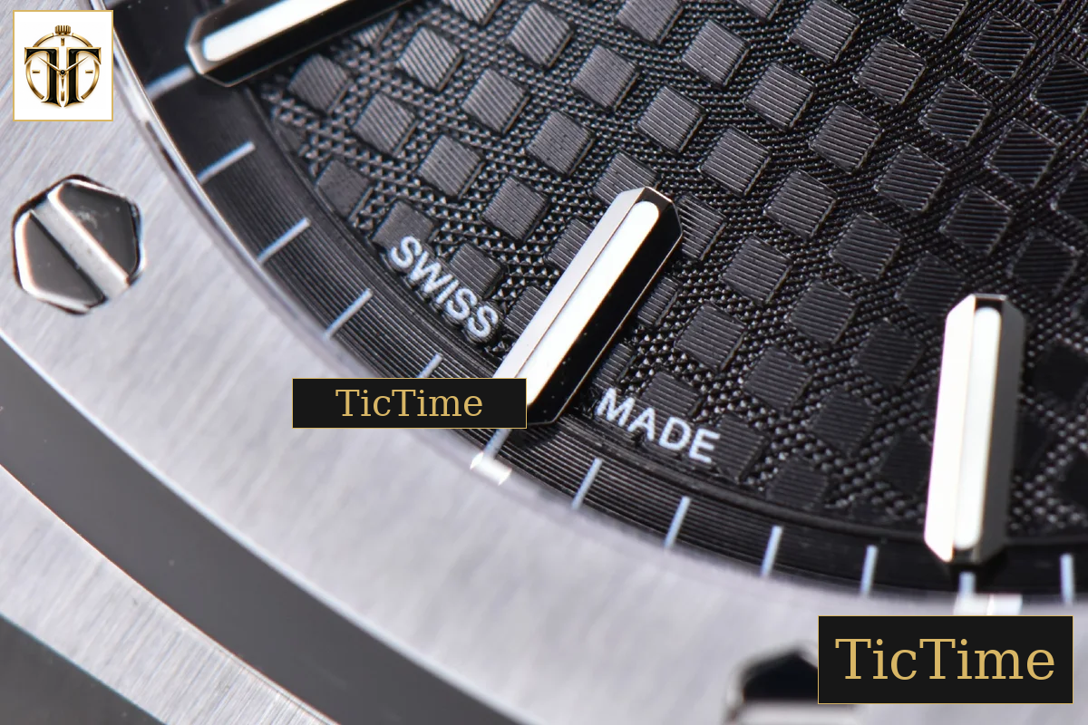 Royal Oak 15500 41mm OMF Black Textured Dial SS Bracelet V2 Miyota 9015 — foto 8