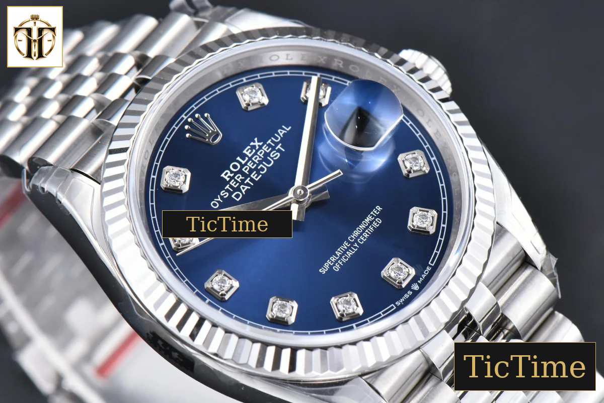 DateJust 904L 126234 36mm VSF Blue Dial Diamond Marker Jubilee Bracelet VS3235 — foto 15