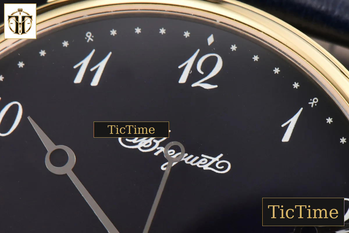 Classique 5177 38mm LTF YG Black Dial Digital Marker Blue Leather Strap MY9015 — foto 5
