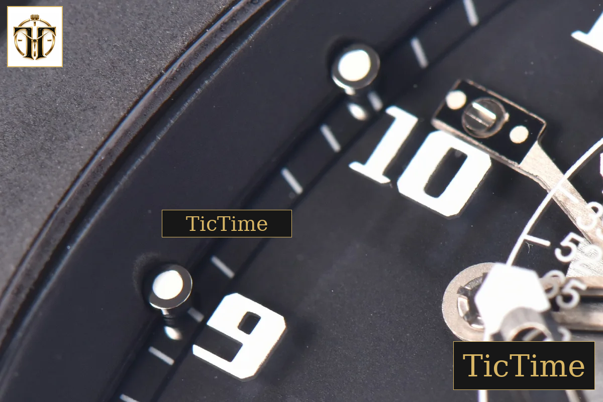 Tourbillon RM001 47mm JBF PVD Black Skeleton Dial Black Rubber Strap — foto 9
