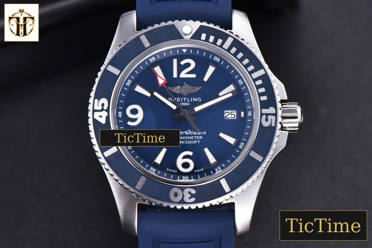 Superocean Automatic 44mm TF Blue Dial Blue Rubber Strap A2824 — foto 2