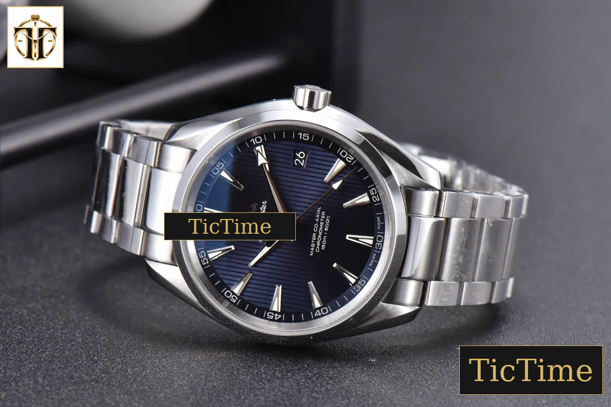 Aqua Terra 150M 41mm VSF Blue Textured Dial SS Bracelet A8500 — foto 13