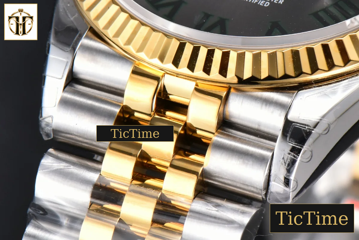 DateJust 36mm VSF YG/SS Wimbledon Gray Dial Green Marker Jubilee VS3235 — foto 11