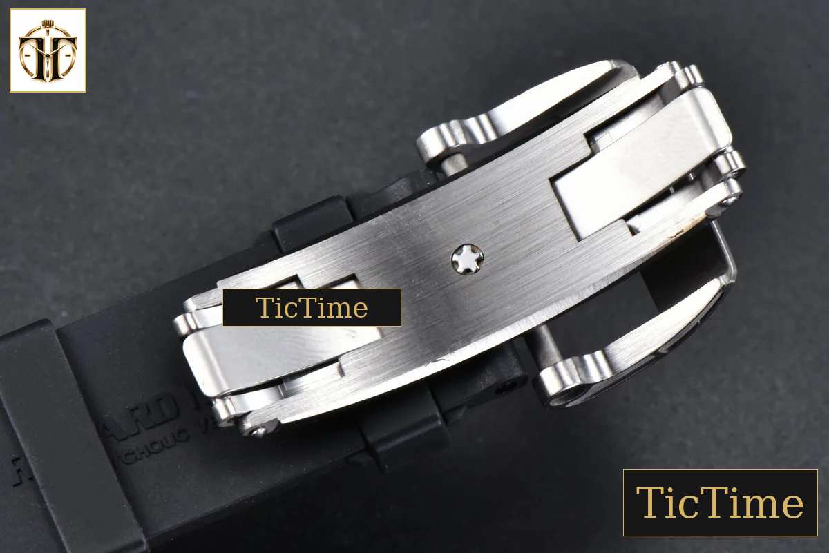 RM055 42.7mm APSF Black Skeleton Dial Black Bezel Red Crown Black Rubber Strap RMUL2 — foto 25