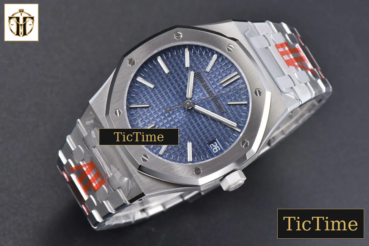 Royal Oak 15400 41mm ORF Blue Textured Dial SS Bracelet A3120 — foto 4
