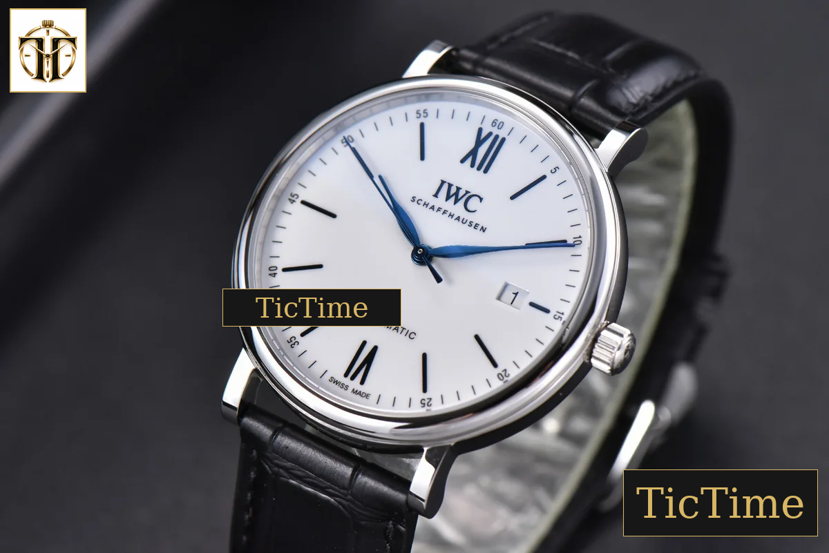 Portofino ‘150 Years’ 40mm V7F White Dial Blue Markers Black Leather Strap / A2892 — foto 3