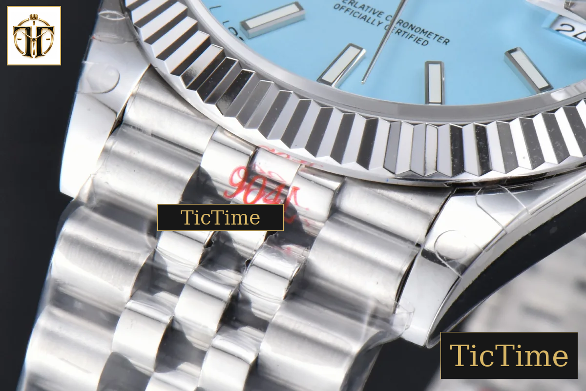 DateJust 126334 41mm GMF Tiffany Blue Dial Jubilee Bracelet Tungsten Heavy Version A3235 — foto 11