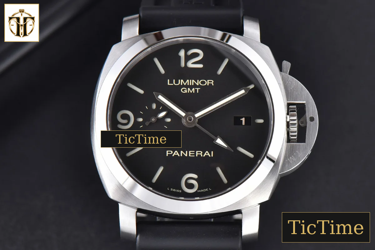 Luminor Marina GMT PAM320 44mm VSF Black Dial Rubber Strap P9001 — foto 2