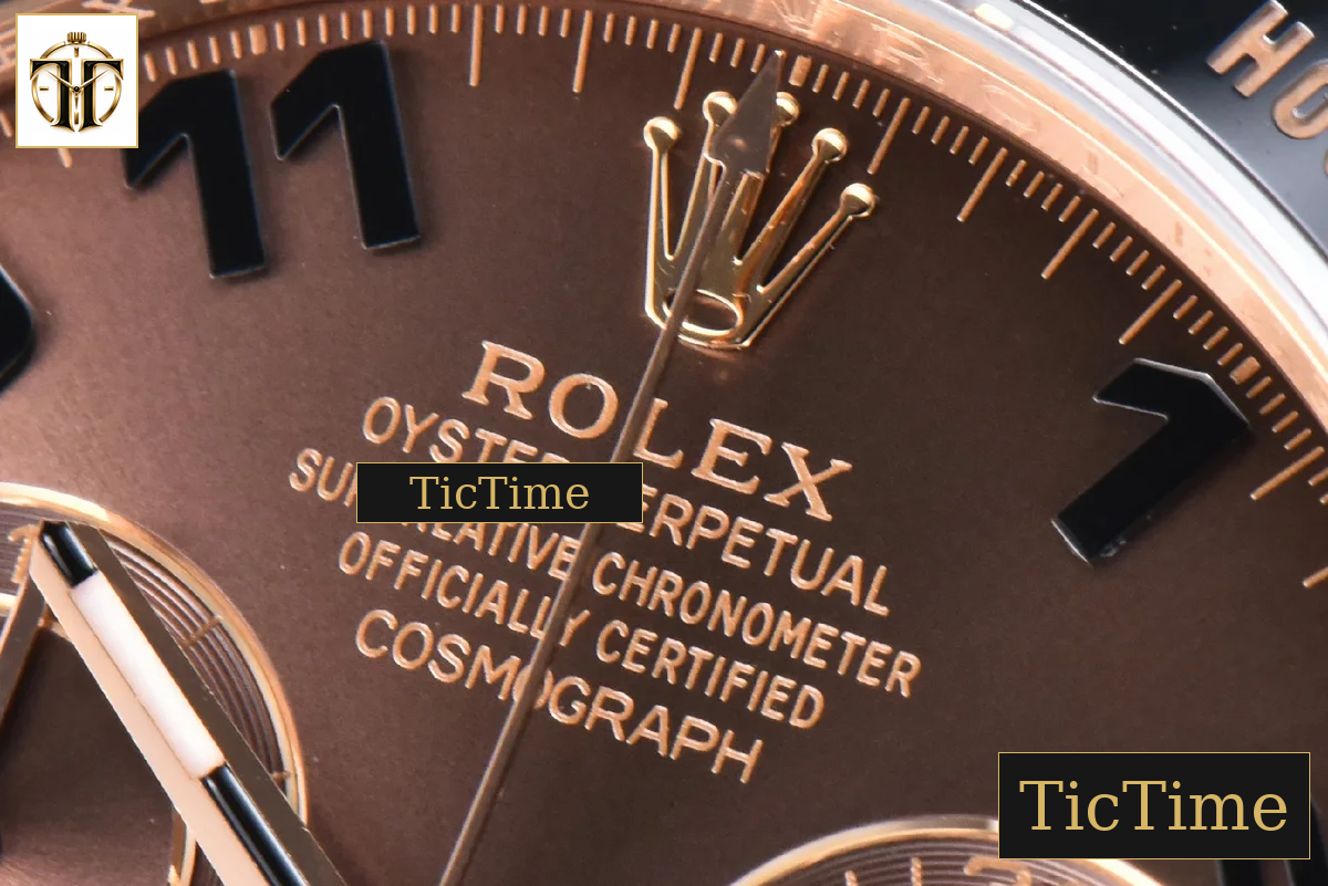 Daytona 116515 40mm Clean Factory RG Ceramic Brown Dial Digital Marker Oysterflex Strap 4130 — foto 6