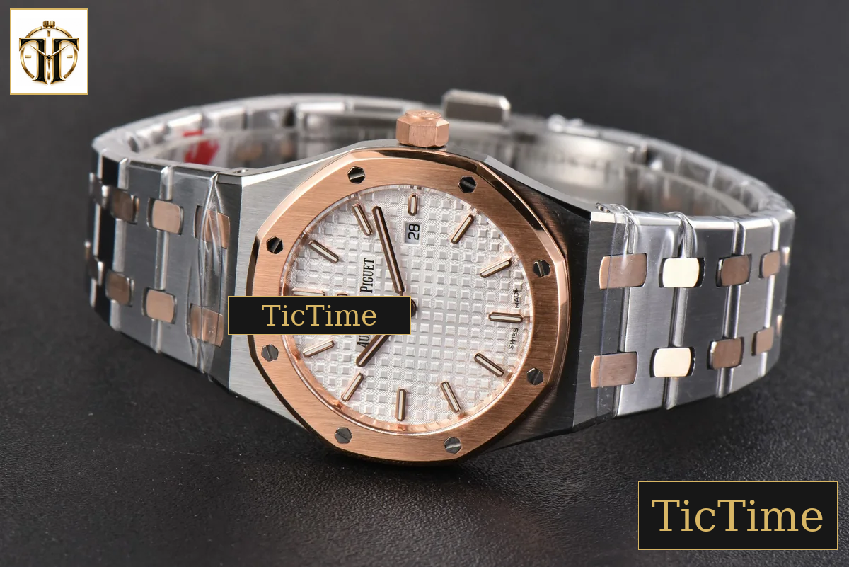 Royal Oak Ladies 33mm 8F RG/SS White Dial RG/SS Bracelet Swiss Quartz — foto 14