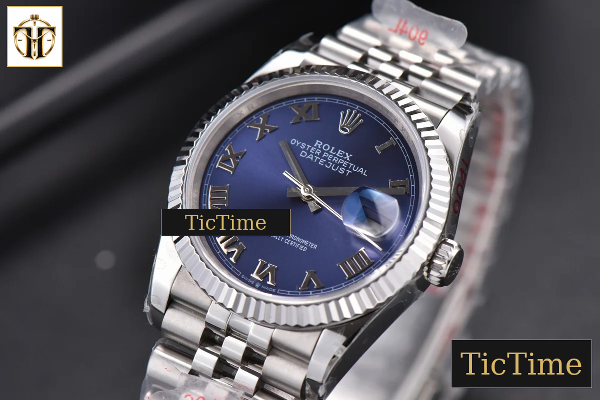 DateJust 36mm GMF SS Blue Dial Roma Marker Jubilee Bracelet VR3235 — foto 4