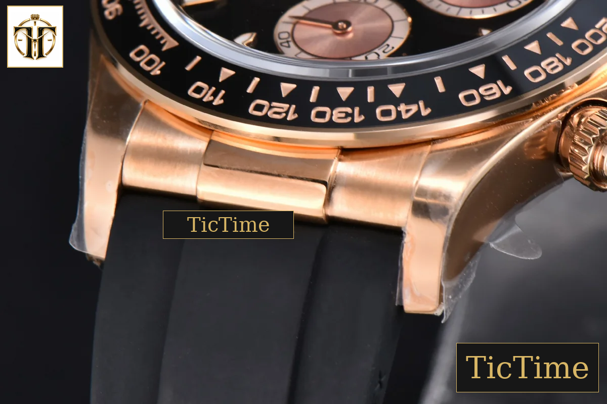 Daytona 126515 40mm Clean Factory RG Black Dial RG Subdial Oysterflex Strap DD4131 — foto 13