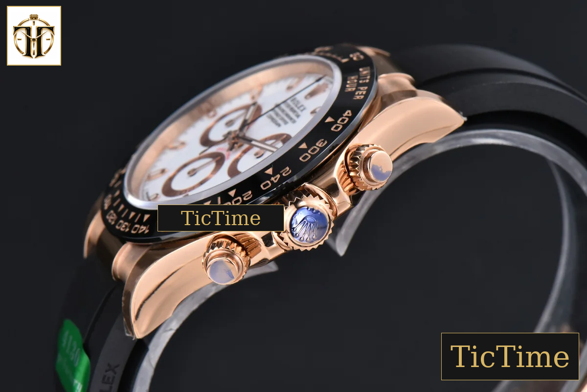 Daytona 116515 APSF RG White Dial Ceramic Bezel Lume Marker Oysterflex Strap Tungsten Version SH4130 — foto 12