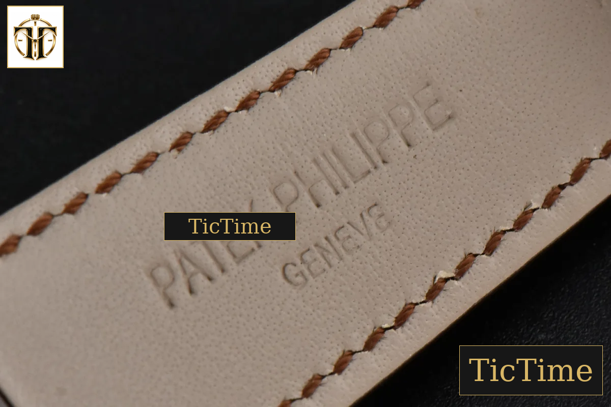 Calatrava 5296R 38mm ZF RG Beige Dial Brown Leather Strap 9015 — foto 14
