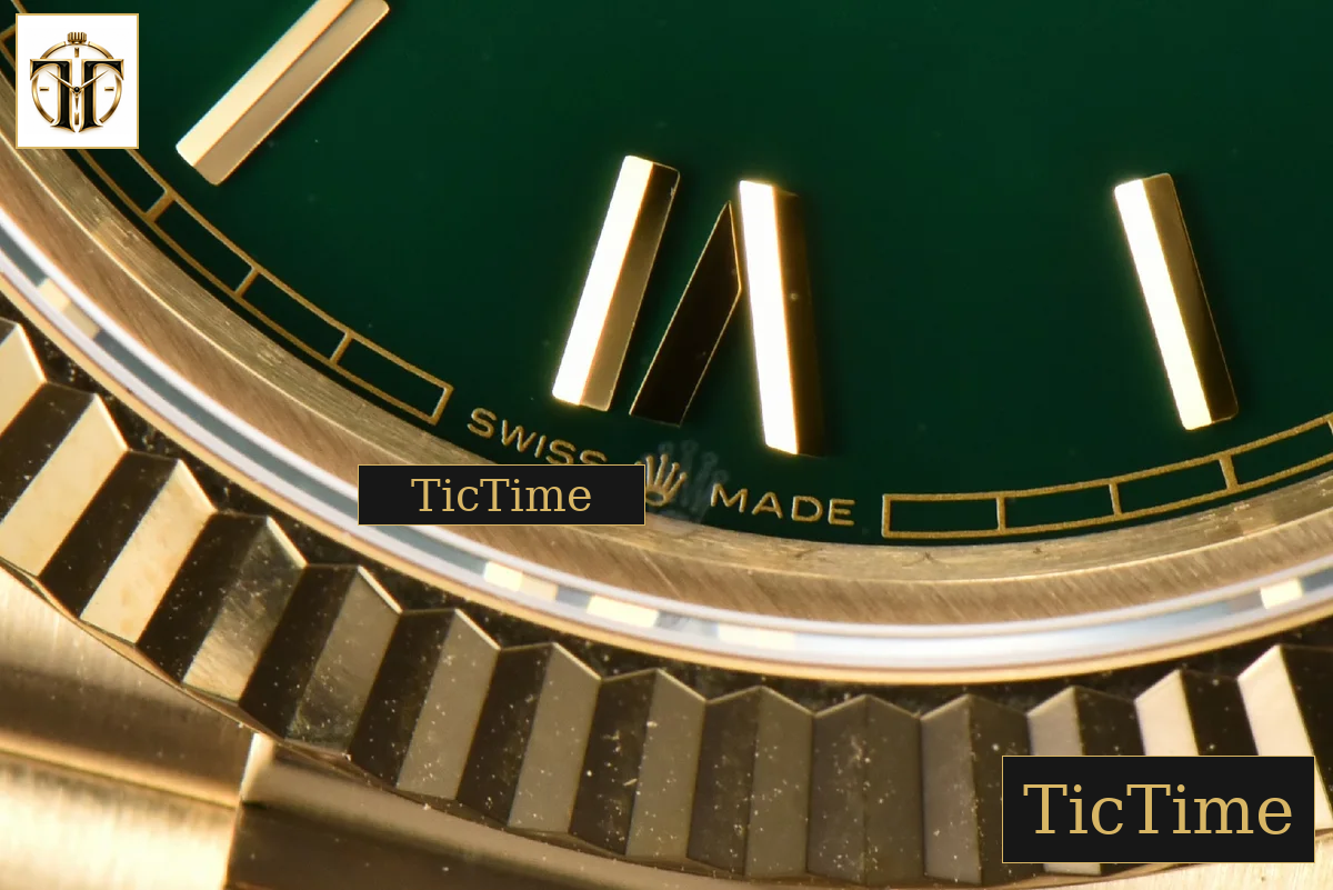 DayDate 904L 40mm BPF YG Green Dial YG Bracelet A2813 — foto 8