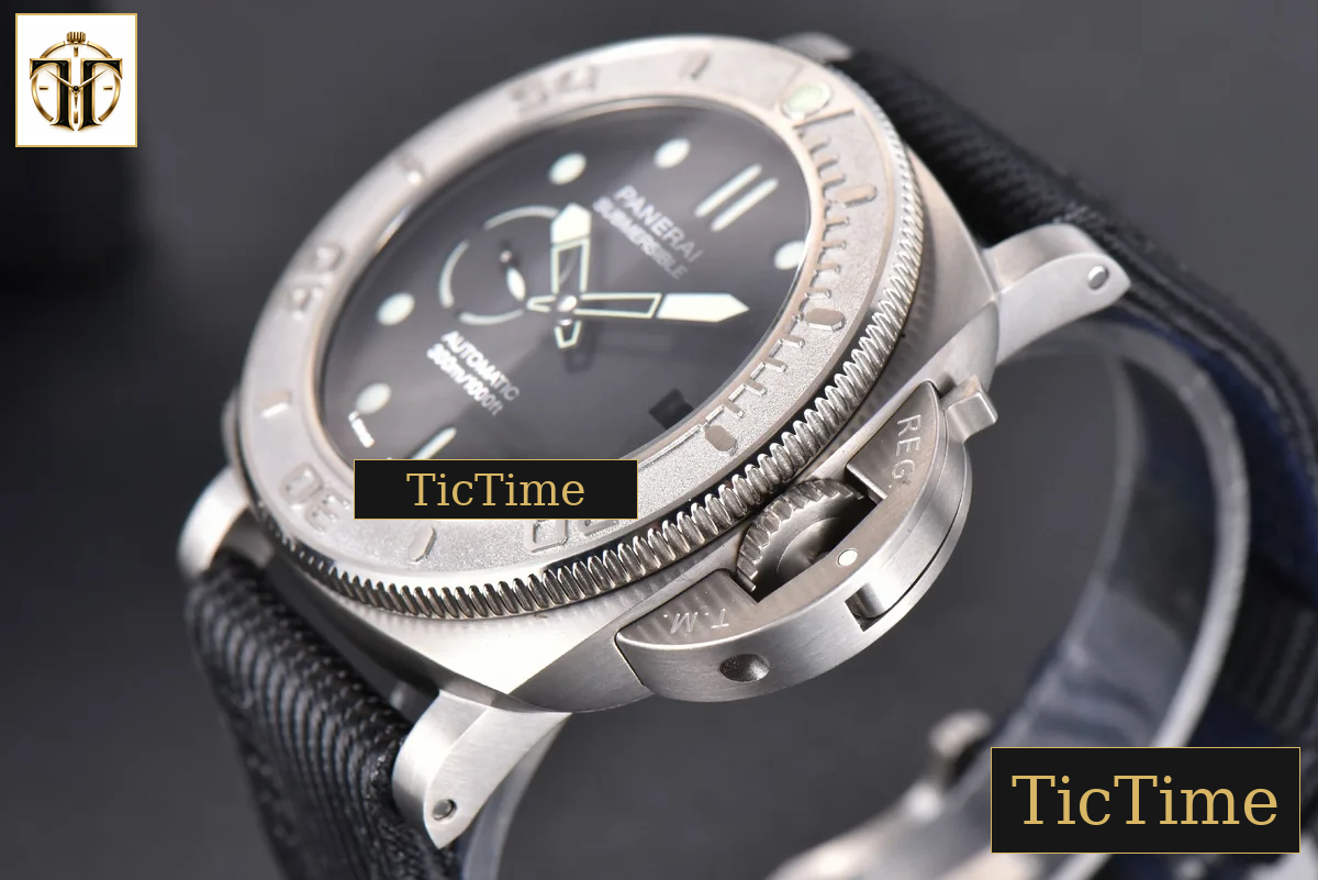 Mike Horn Submersible PAM984 47mm VSF Titanium Black Dial Nylon Strap P9010 — foto 10