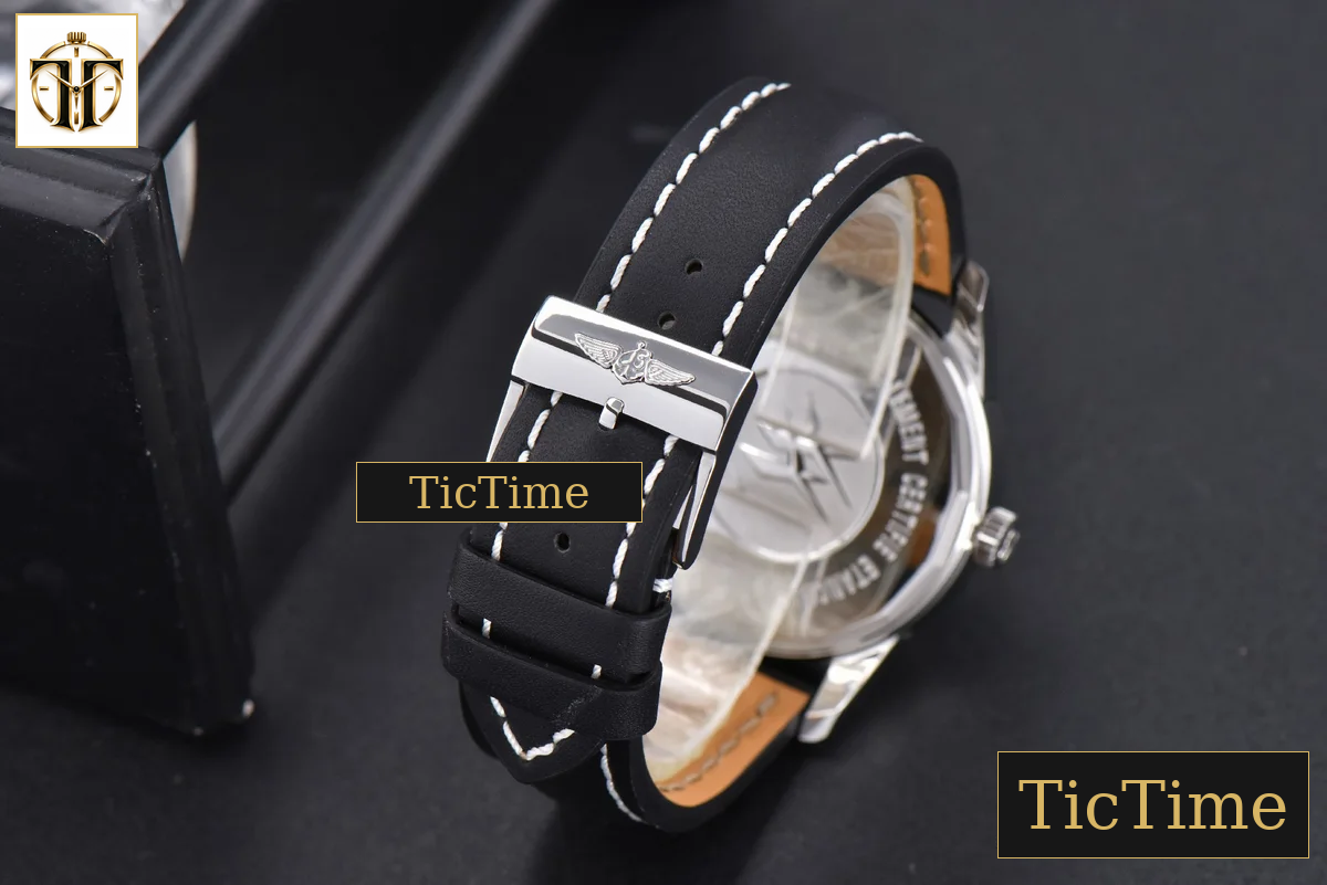 Transocean Day & Date 43mm V7F Black Dial Black Leather Strap CA145 — foto 24