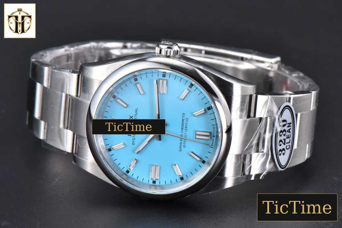 Oyster Perpetual 904L 126000 36mm Clean Factory Tiffany Blue Dial SS Bracelet VR3230 — foto 13