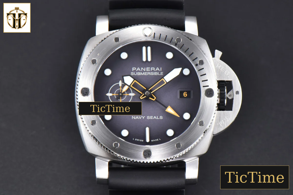 Submersible GMT PAM1323 44mm VSF Navy Seal Gray Dial Rubber Strap P900 — foto 2