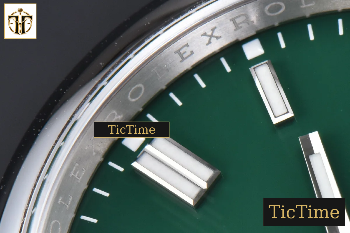 Oyster Perpetual 904L 126000 36mm Clean Factory Green Dial SS Bracelet VR3230 — foto 6