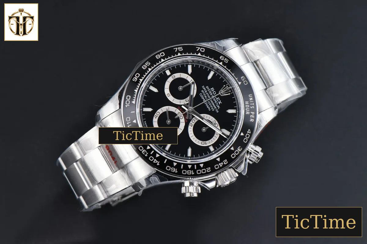 Daytona 904L 126500 40mm BPF SS Black Bezel Black Dial SS Bracelet SH4131 — foto 3