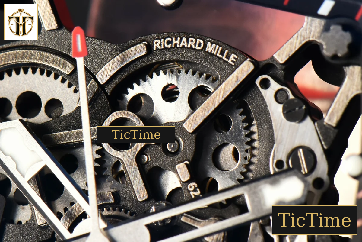 NTPT RM035-02 42mm ZF Skeleton Dial Red Rubber Strap NH05A — foto 7