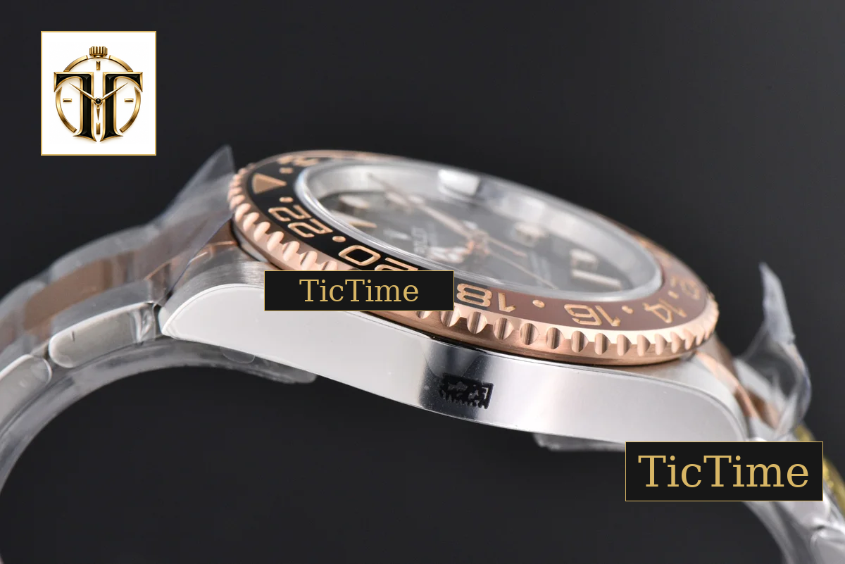 GMT Master CHNR Rootbeer 126711 Gold Factory YG/SS Oyster Bracelet V4 Weighted — foto 14