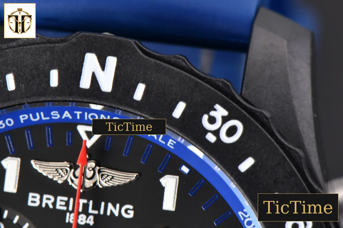 Endurance Pro 44mm OF Blue Chronometer Dial Blue Rubber Strap Swiss Quartz — foto 12