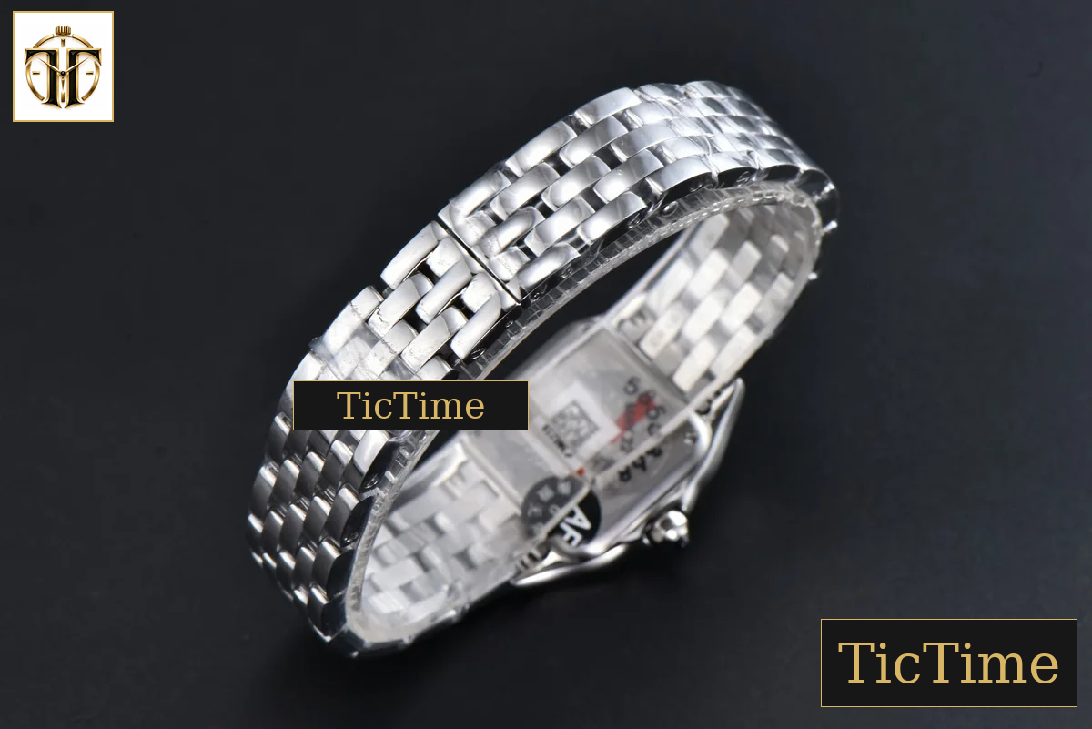 Panthère 22mm AF SS White Diamond Dial SS Bracelet Ronda Quartz — foto 12