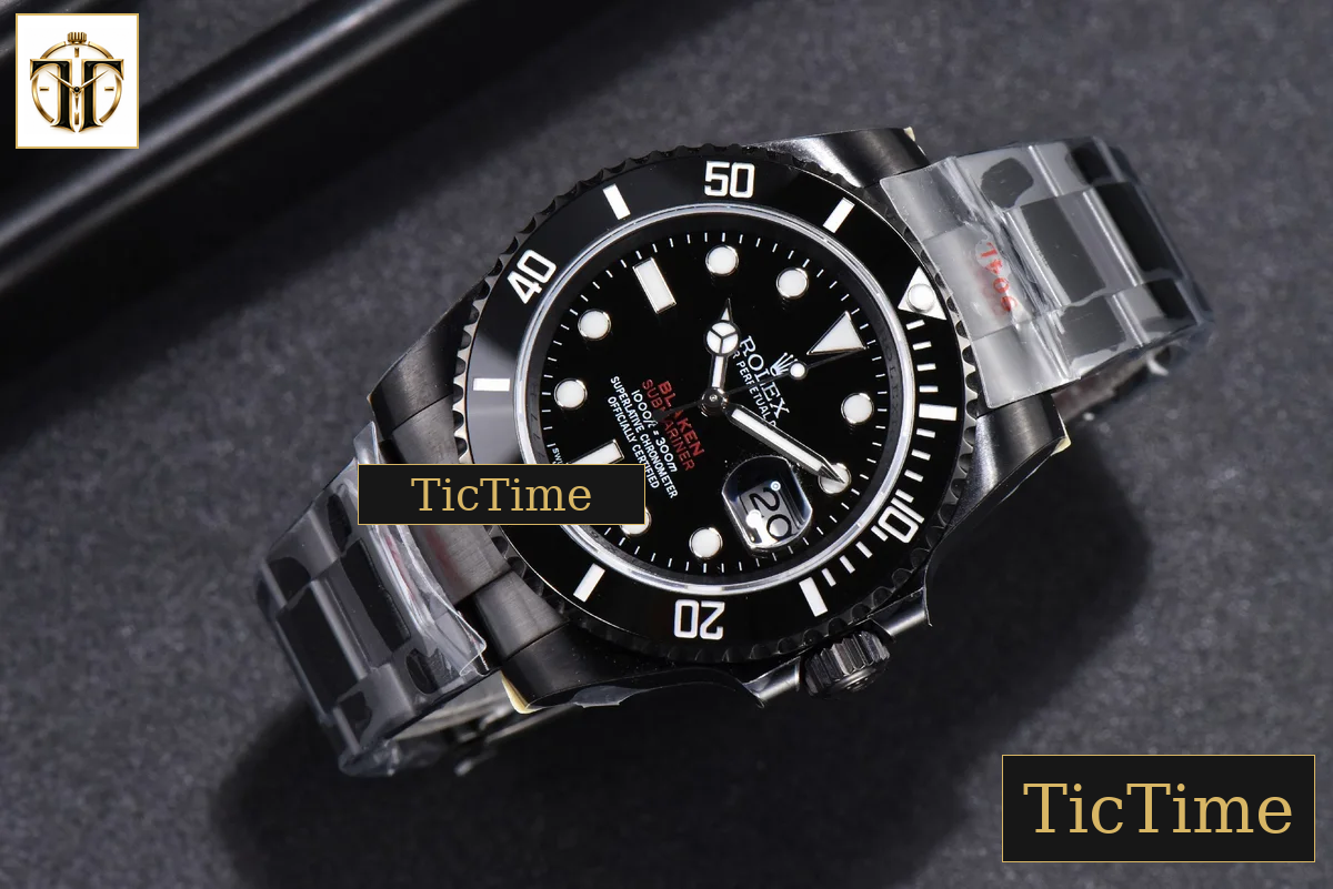 Blaken Submariner LN 116610 IPKF Black Hand PVD Bracelet A2836 — foto 29
