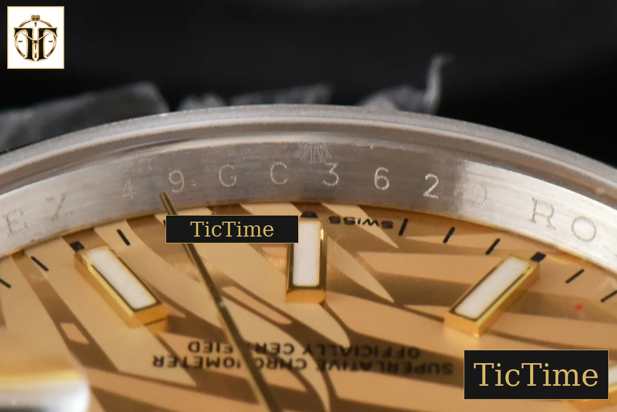 DateJust 36mm BPF YG/SS Smooth YG Palm Dial Oyster Bracelet A2824 — foto 14