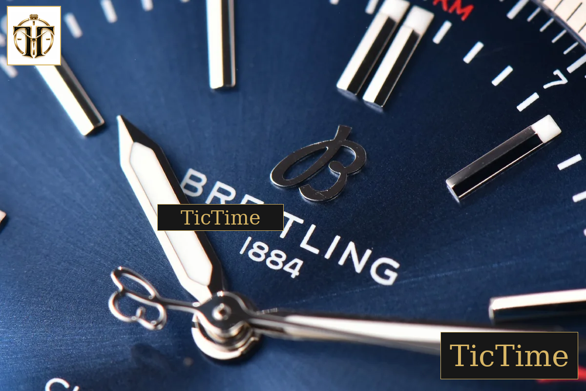 Navitimer 41mm TF SS Blue Dial White Bezel Blue Leather Strap A2824 — foto 8