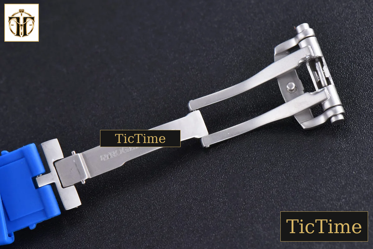 Excalibur Sports Tourbillon 46mm JBF Titanium Skeleton Dial Blue Crown Blue Rubber Strap — foto 23