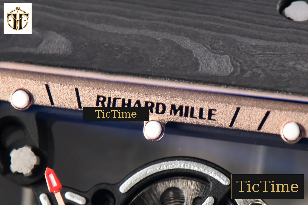 NTPT RM055 43mm ZF RG Bezel Black Crown Black Rubber Strap V6 RMUL2 — foto 6