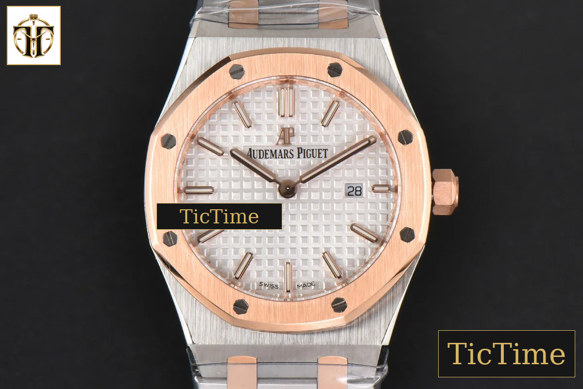 Royal Oak Ladies 33mm 8F RG/SS White Dial RG/SS Bracelet Swiss Quartz — foto 2