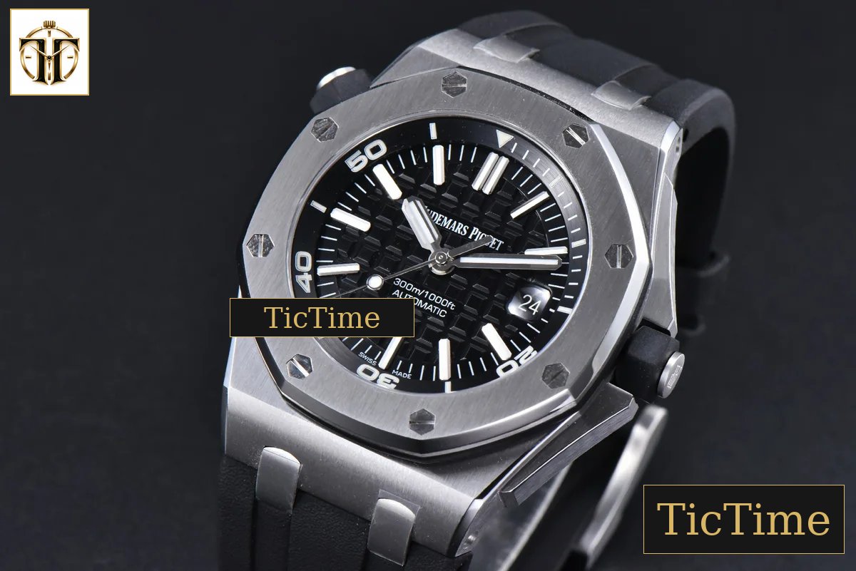 Royal Oak Offshore Diver 15703 42mm ZF Black Dial Black Rubber Strap SA3120 — foto 3
