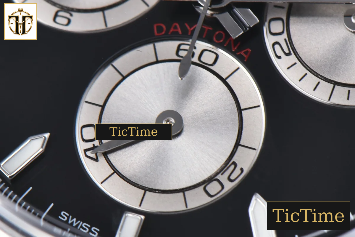 Daytona 126509 40mm Clean Factory SS Black Dial Silver Subdial SS Bracelet DD4131 — foto 9