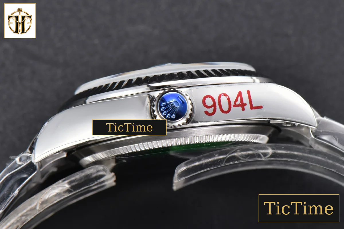 DateJust 904L Fluted Bezel 31mm GMF Blue Flowers Dial Oyster Bracelet A2824 — foto 17