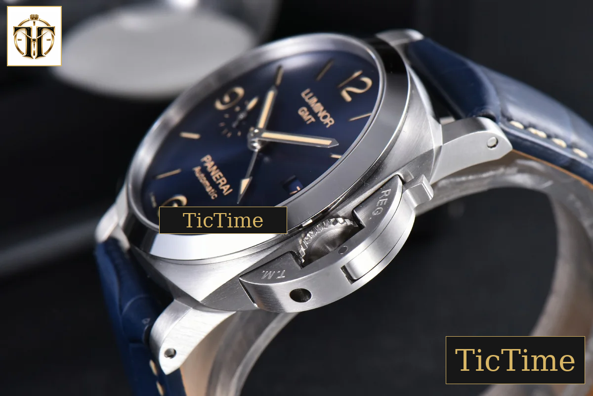 Luminor GMT PAM1033 44mm VSF Blue Dial Blue Leather Strap P9011 — foto 8