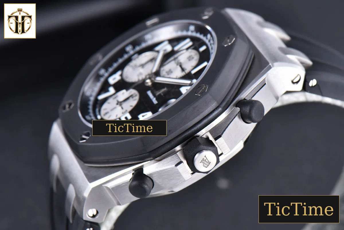 Royal Oak Offshore Rubberclad 25940SK 42mm JF Black/Silver Dial Rubber Strap A7750 — foto 12