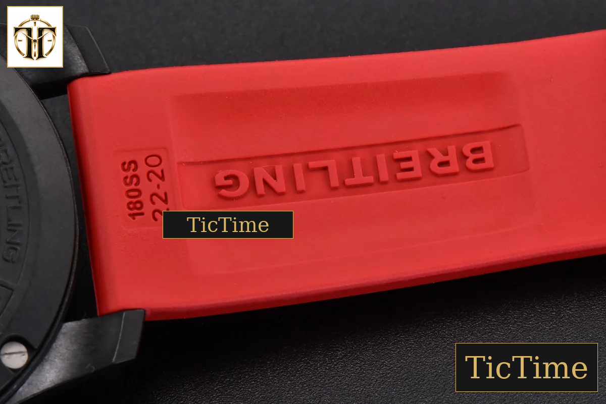 Endurance Pro 44mm OF Red Chronometer Dial Red Rubber Strap Swiss Quartz — foto 23