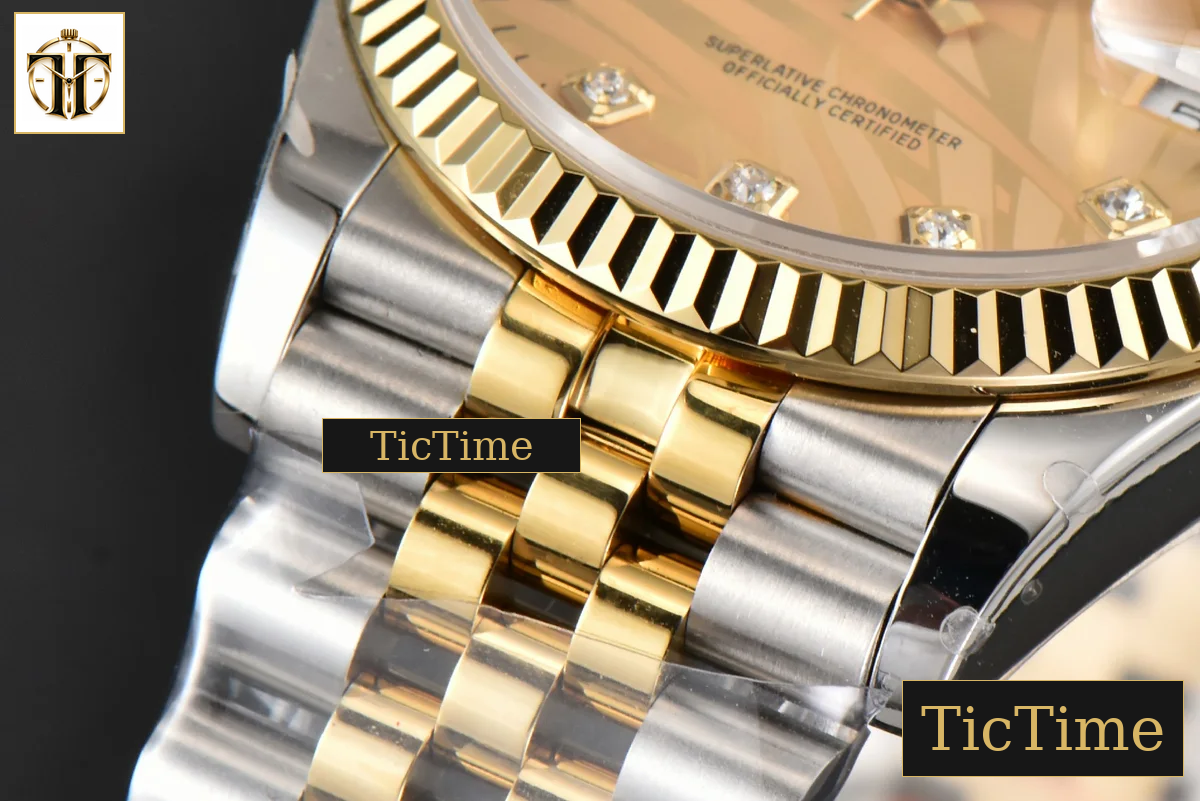DateJust 36mm BPF YG/SS Fluted YG Plam Dial Diamond Marker Jubilee Bracelet 3235 — foto 10