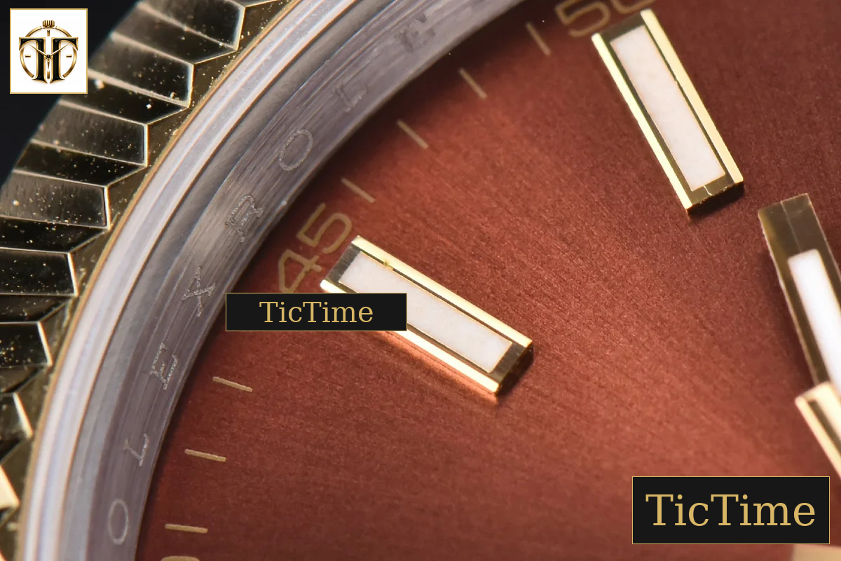Datejust 41mm GMF YG/SS Brown Dial Stick Marker Fluted Bezel Jubille Bracelet VR3235 — foto 8