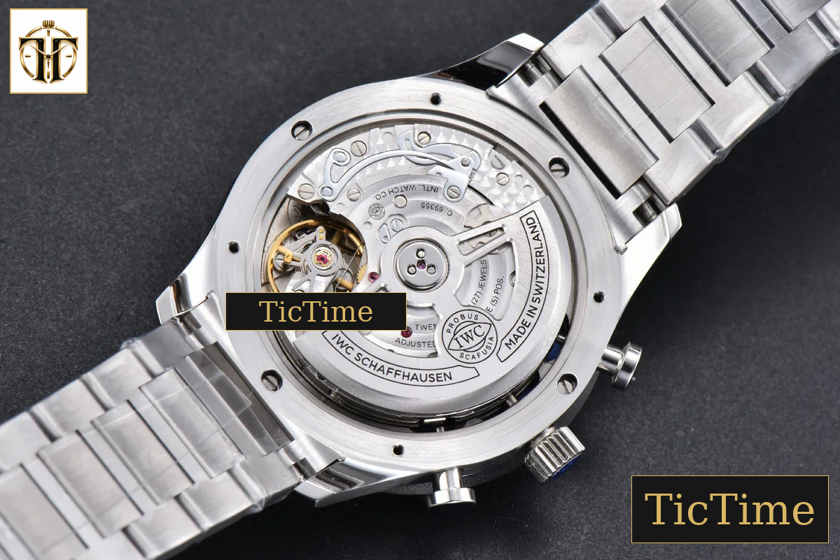 Portuguese Chrono IW371617 ZF White Dial Blue Markers Visible Case SS Bracelet A7750 — foto 24