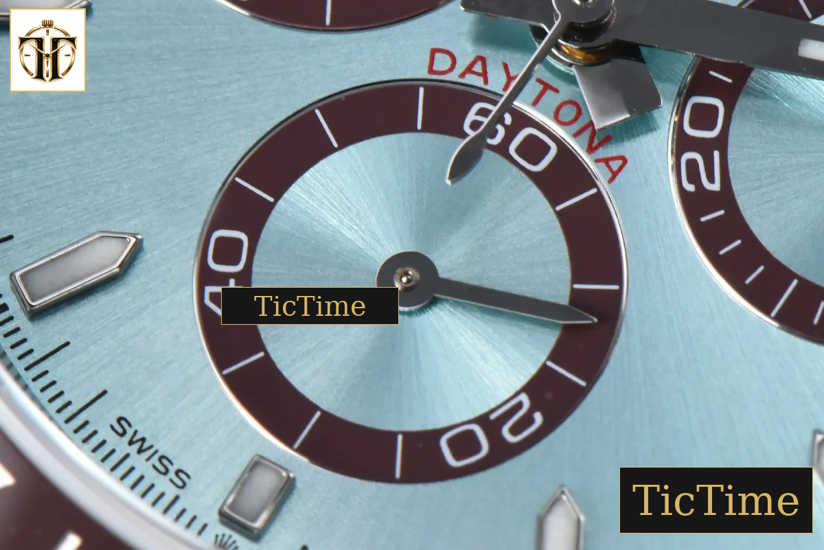 Daytona 904L 126506 40mm BPF SS Black Bezel Ice Blue Dial SS Bracelet SH4131 — foto 8