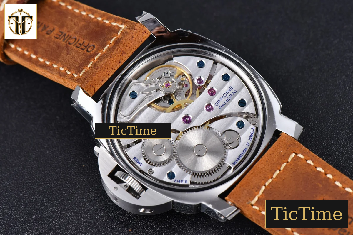 Luminor Marina PAM911 44mm Noob Green Dial Brown Leather Strap A6497 — foto 21